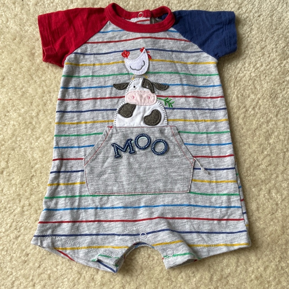 Farm animal onesie 3-6M